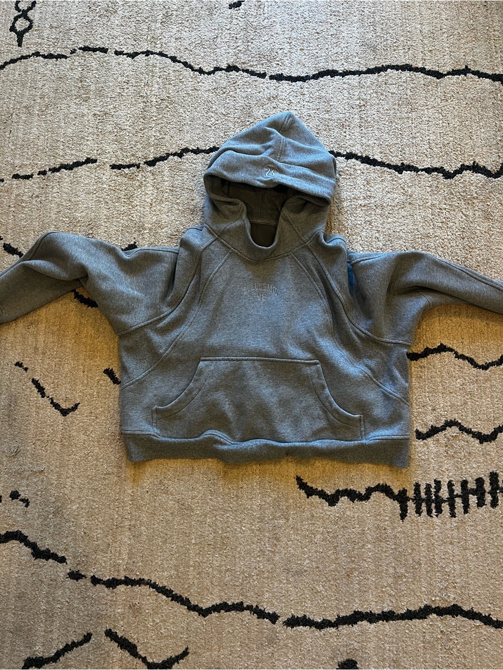 lululemon athletica Women's Gray Hooded Pullover Sweatshirt